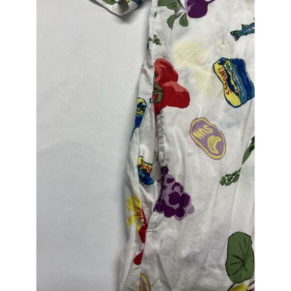 Joyspun Women’s Sleep Shirt Size 3X Long Sleeve Italian Fruit Print Pajamas - Picture 9 of 12